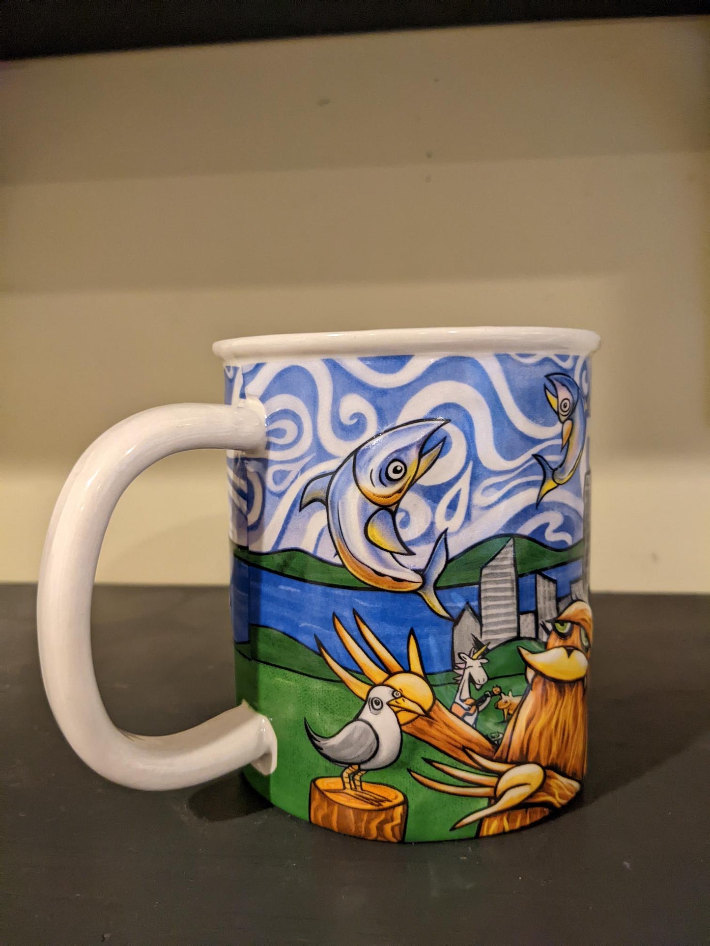 Space Needle Seattle Mug| Original Art by Seattle Mural Artist Ryan "Henry" Ward