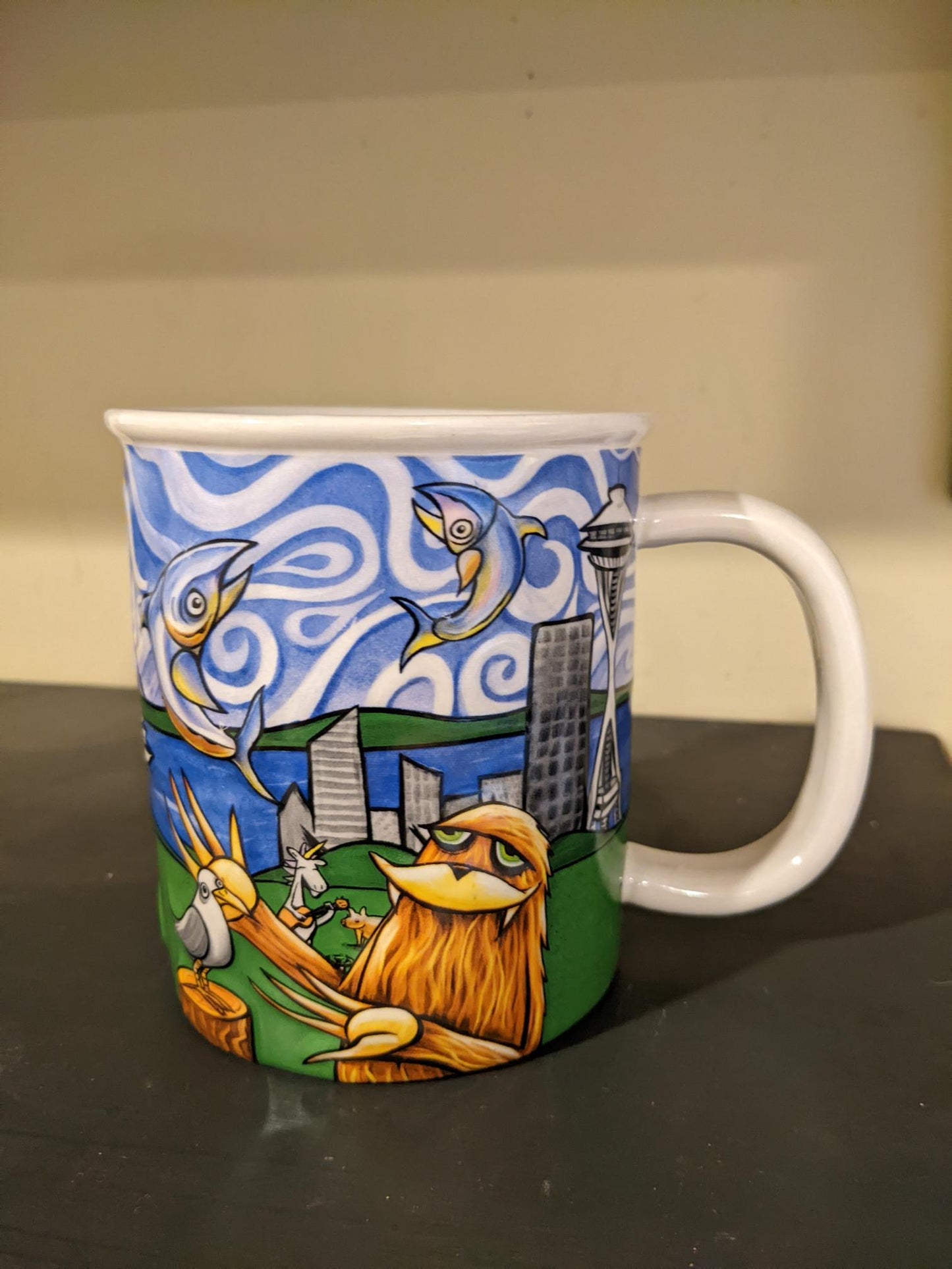 Space Needle Seattle Mug| Original Art by Seattle Mural Artist Ryan "Henry" Ward