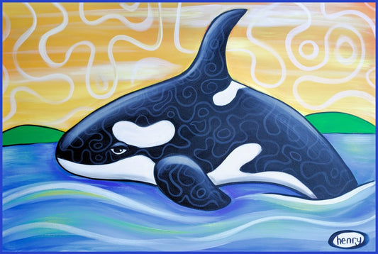 Orca Sticker - Art of Henry