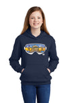 Sasquatch with Snowboard Youth Hoodie | Wearable Art by Seattle Mural Artist Ryan 