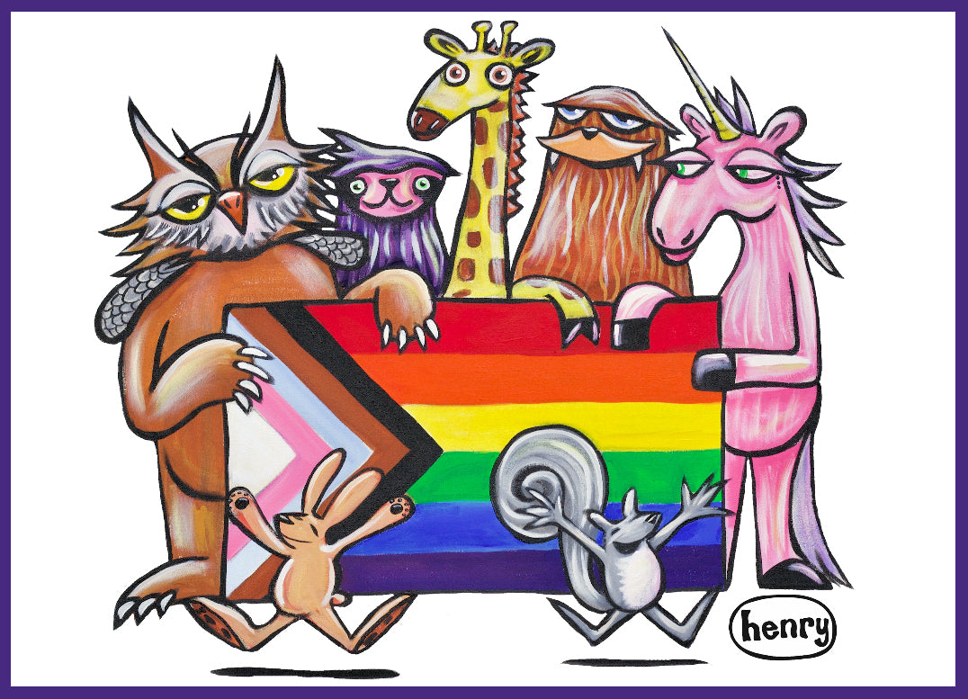 Pride Magnet | Original Art by Seattle Mural Artist Ryan "Henry" Ward