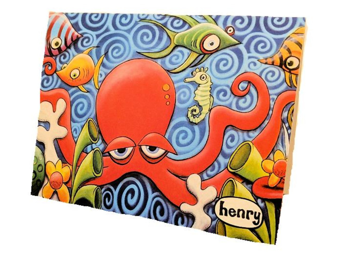 Quadrapus and Friends Note Card - Art of Henry