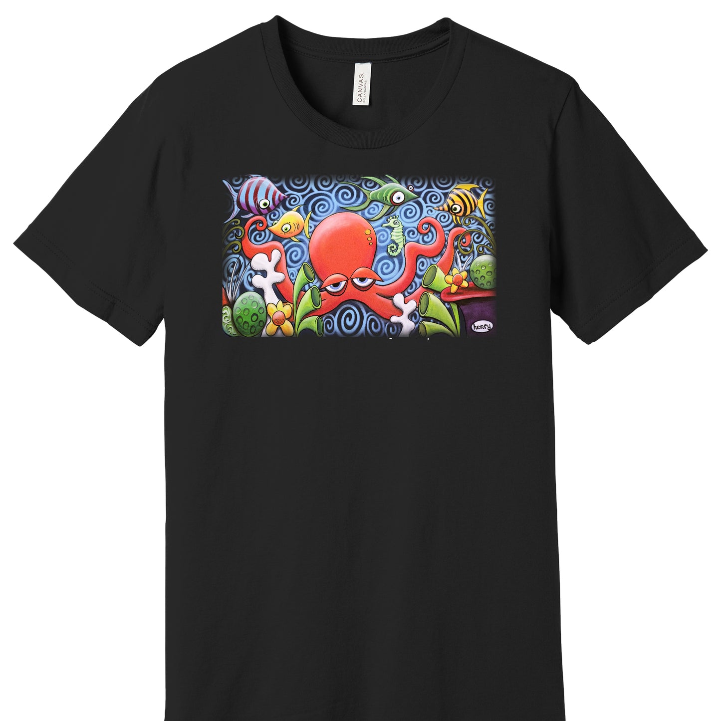 Quadrapus and Friends | Adult Unisex T-Shirt  | Wearable Art by "Henry"
