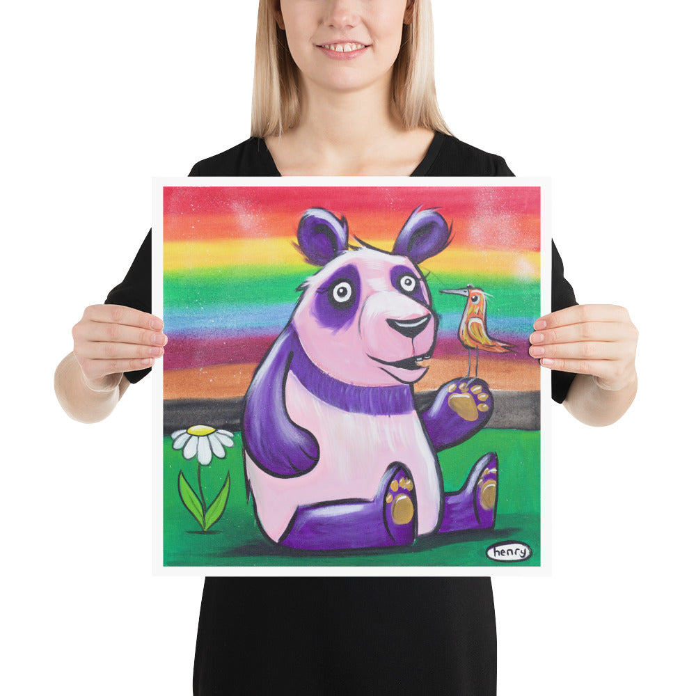 Rainbow Panda - Henry Print - Art of Henry