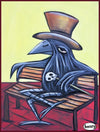 Raven on Bench Sticker - Art of Henry