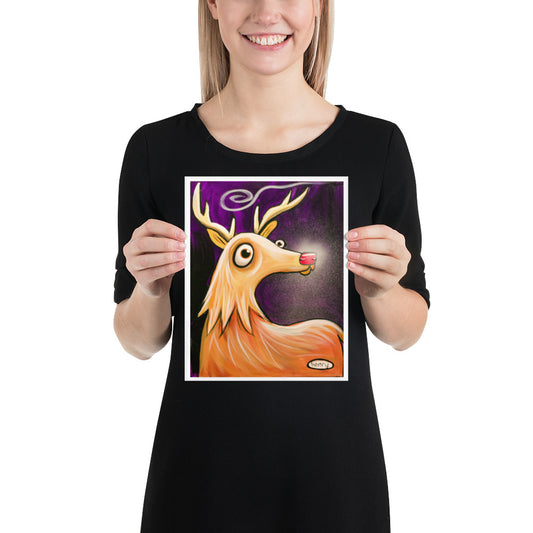 Rudolf Giclée Print Art Poster for wall décor features Original Painting by Seattle Mural Artist Henry