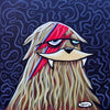 Sasquatch with Bowie Bolt Canvas Giclee Print Featuring Original Art by Seattle Mural Artist Ryan Henry Ward