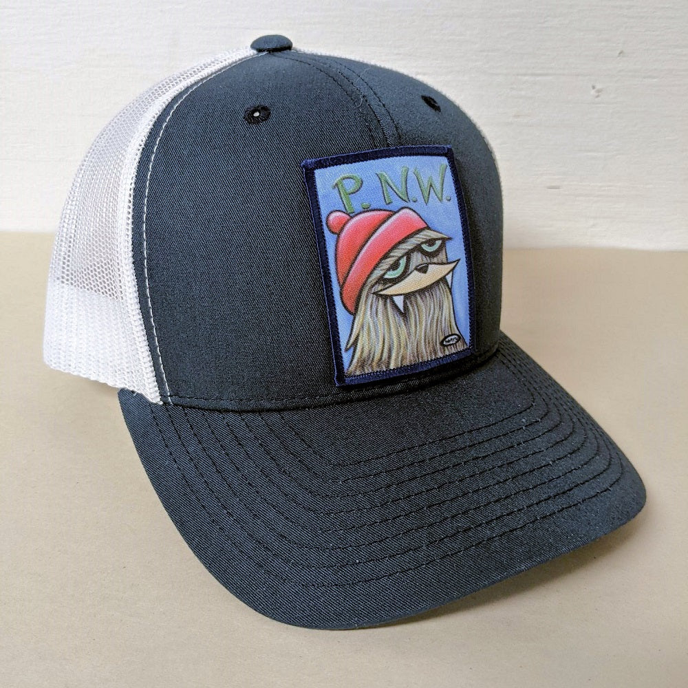 Sasquatch PNW Wearable Art Adult Trucker Hat