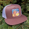Sasquatch Hiking Mount Rainier Flat Bill Trucker Hat - Art of Henry