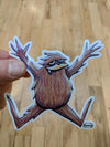 Sasquatch Jumping For Joy Sticker - Art of Henry