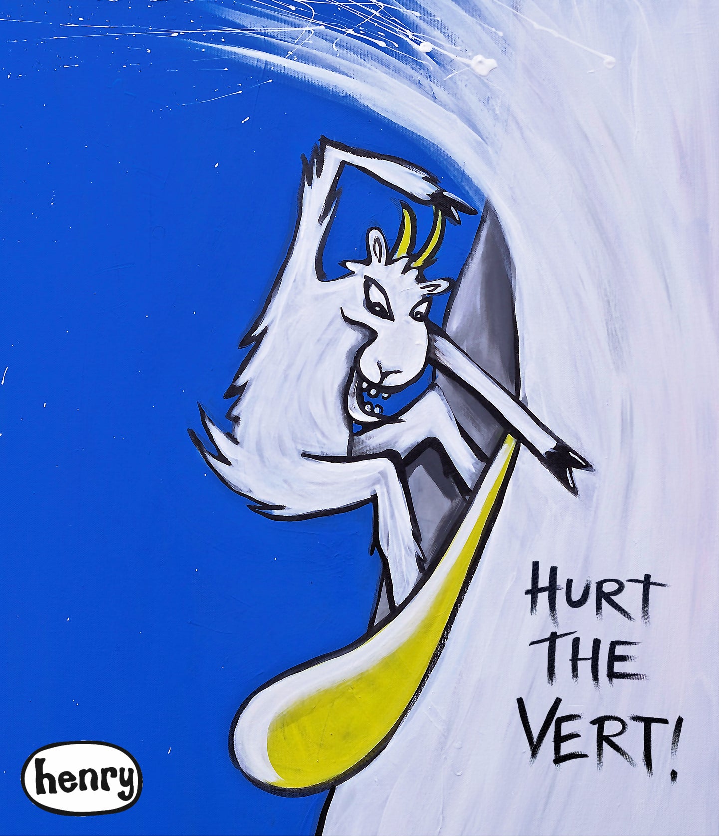 Hurt the Vert Goat Snowboarding Hat - Art of Henry