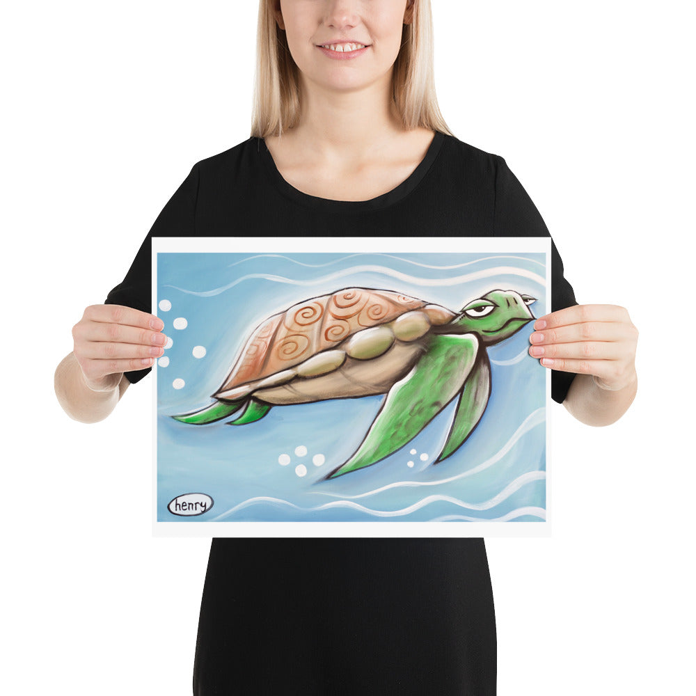 Sea Turtle - Henry Print - Art of Henry