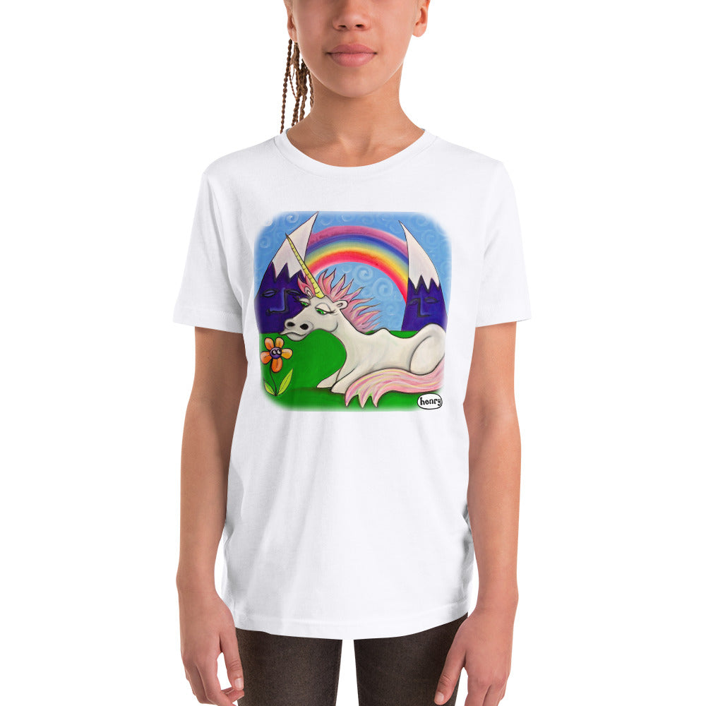 Unicorn Under the Rainbow Youth T-Shirt - Art of Henry