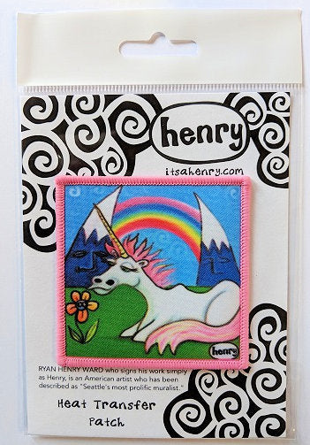 Unicorn under the Rainbow Patch - Art of Henry