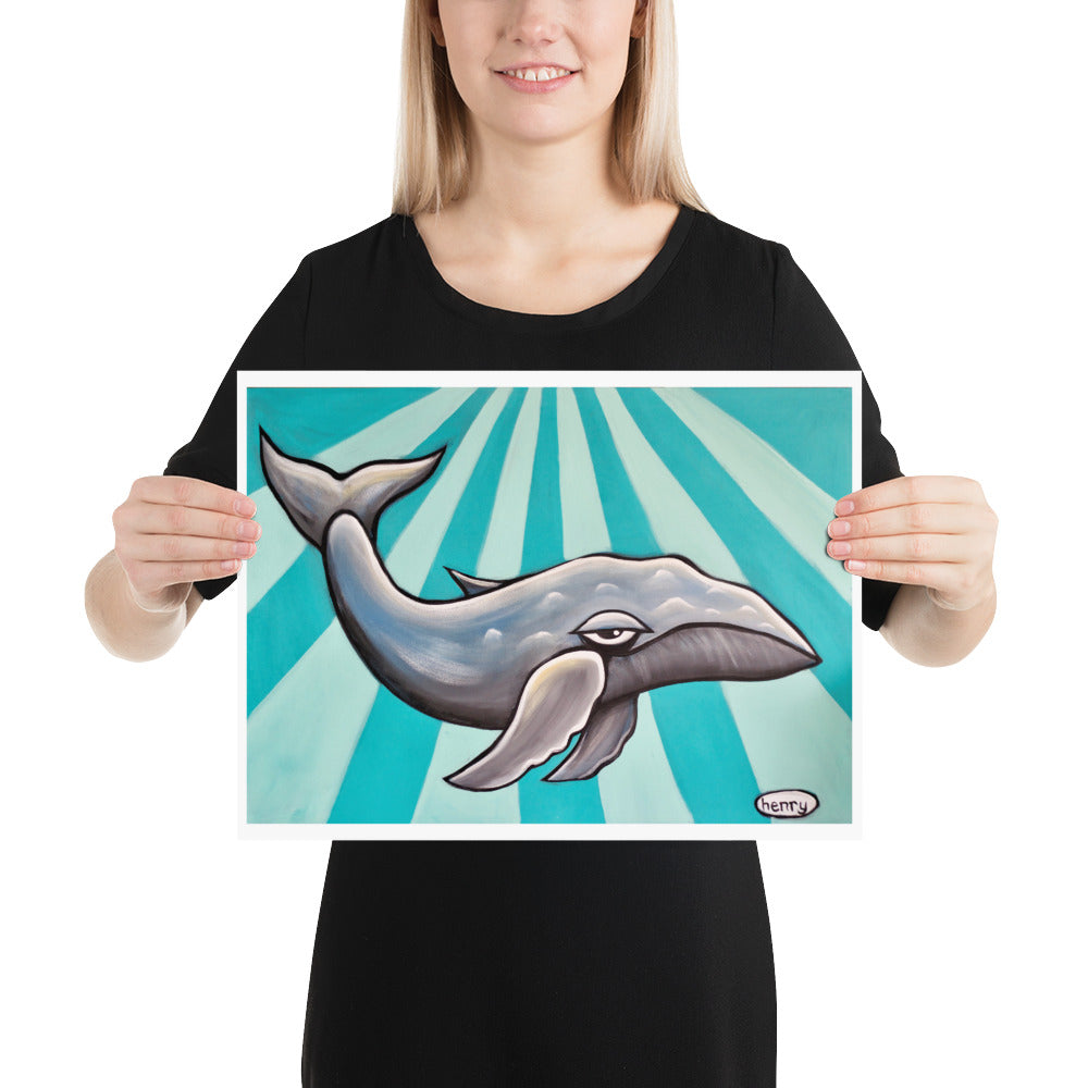 Humpback Whale - Henry Print - Art of Henry