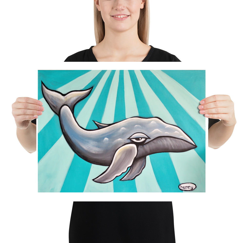Humpback Whale - Henry Print - Art of Henry