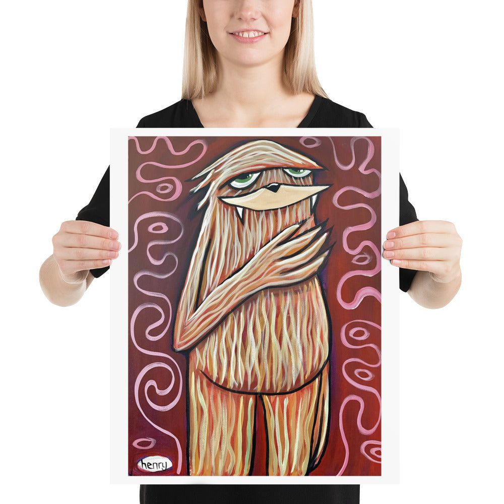 Self-Love Sasquatch Poster - Collectors Series of Healing Art with Henry Series Episode 2