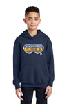Sasquatch with Snowboard Youth Hoodie | Wearable Art by Seattle Mural Artist Ryan 
