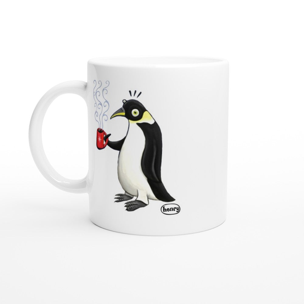 Penguin "Warm-Me-Up" Mug - featuring the original art of Henry