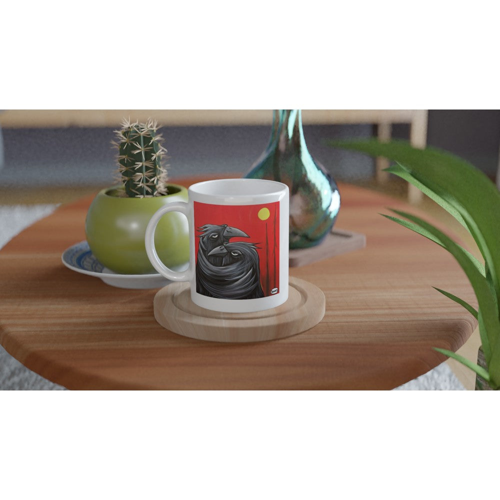 "Raven Hug" Mug