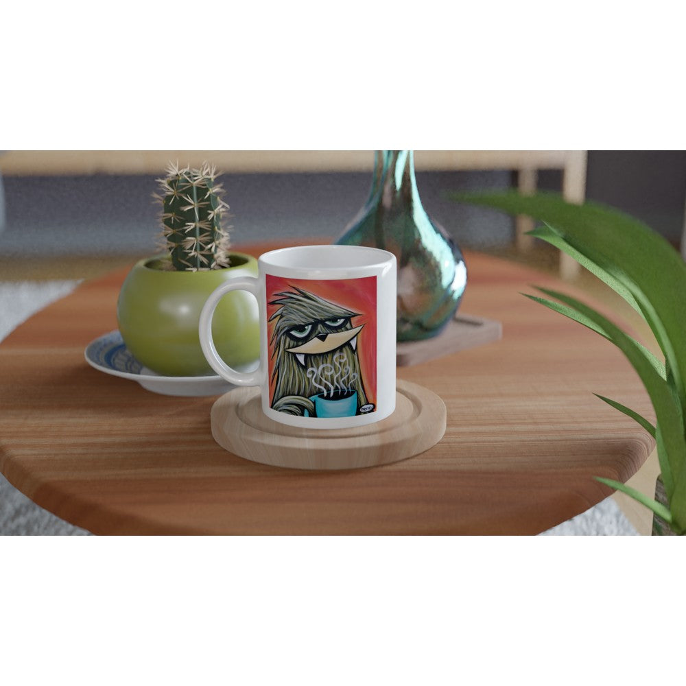 "Sasquatch Drinking Coffee" Mug