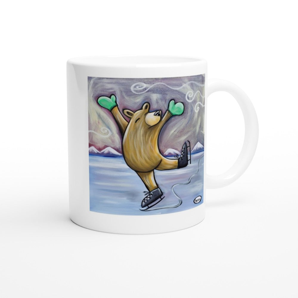 "Bear Skating" Mug