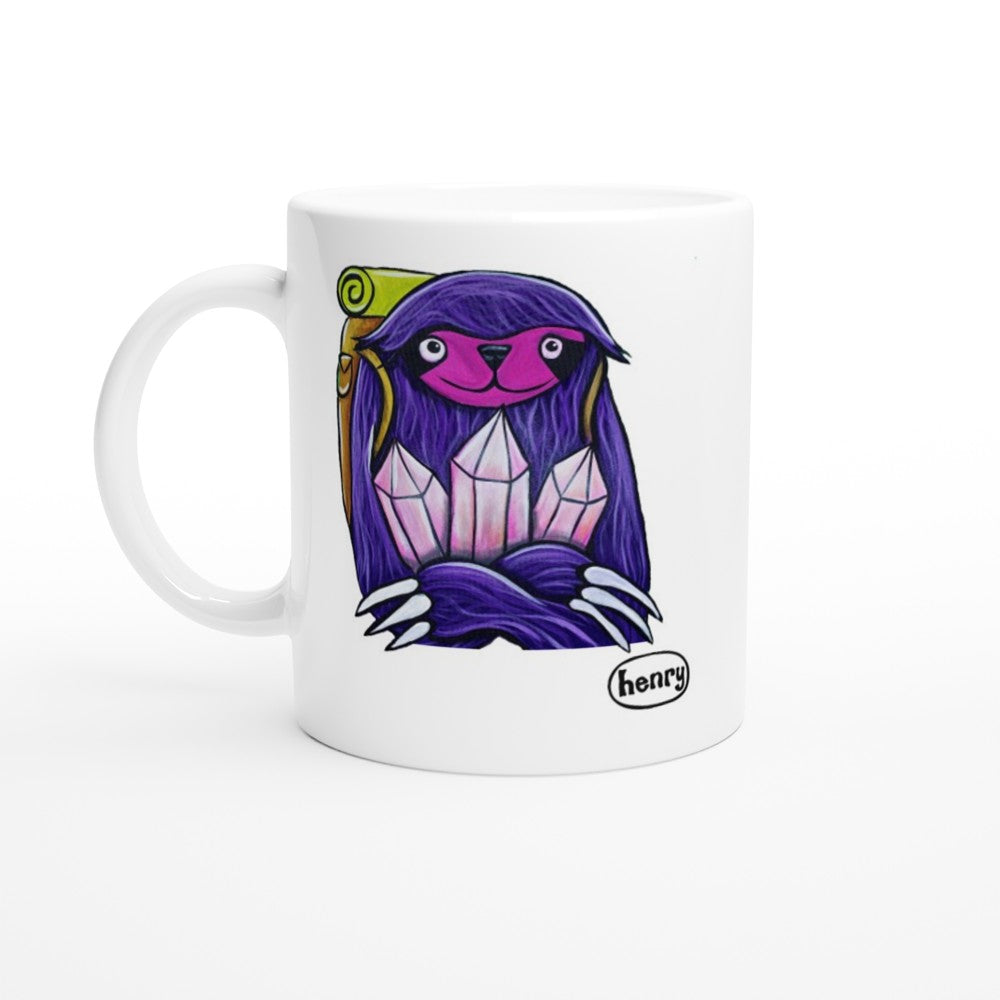 "Sloth With Crystals" Mug