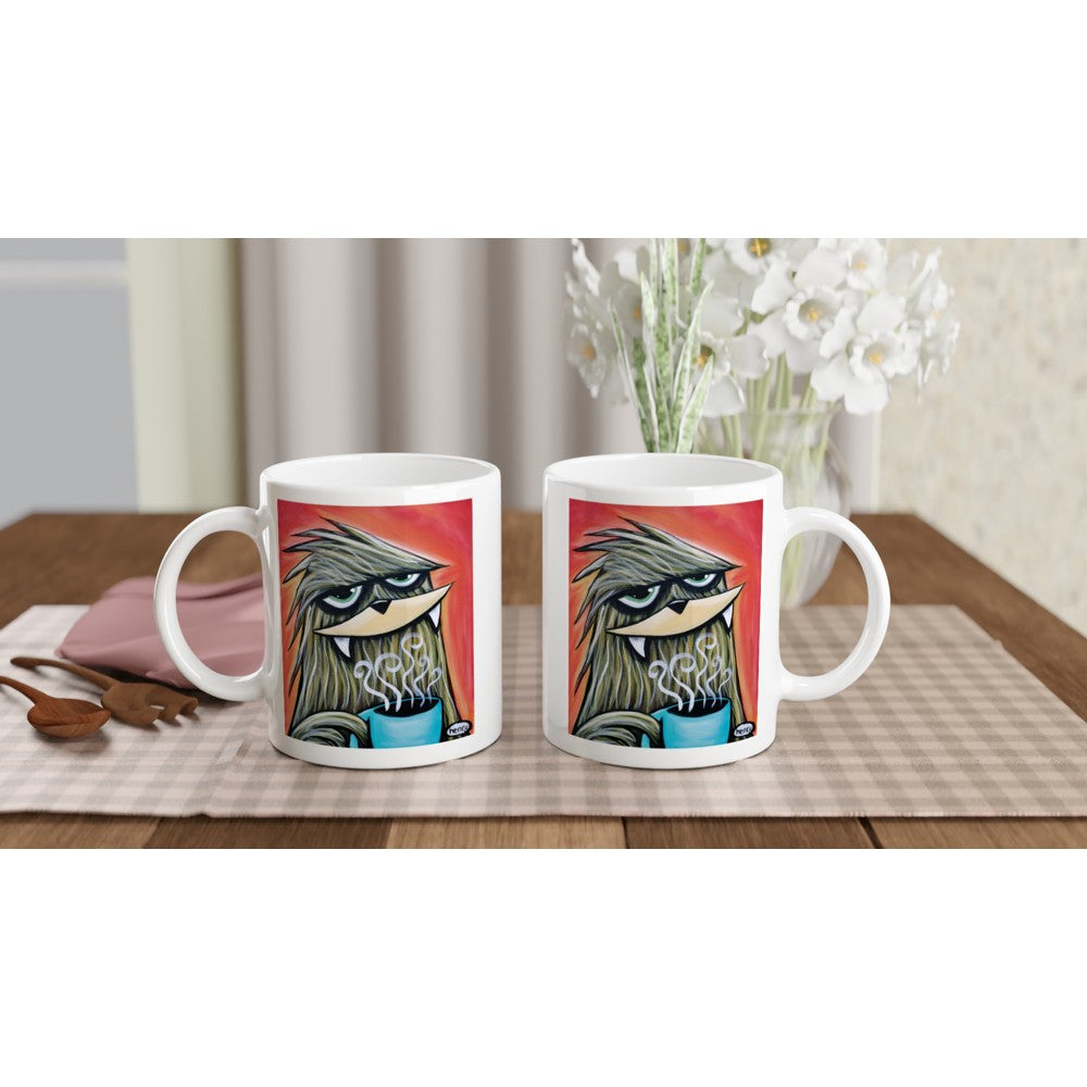 "Sasquatch Drinking Coffee" Mug