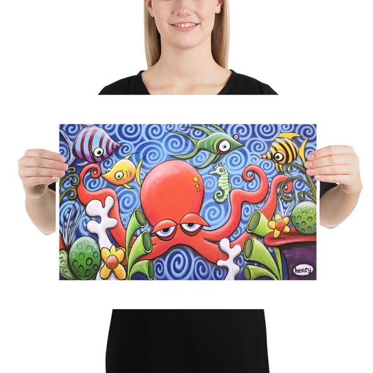 Quadrapus and Friends - Henry Print - Art of Henry