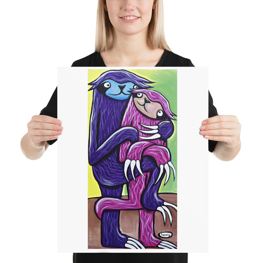 Sloth Hugs - Henry Print - Art of Henry
