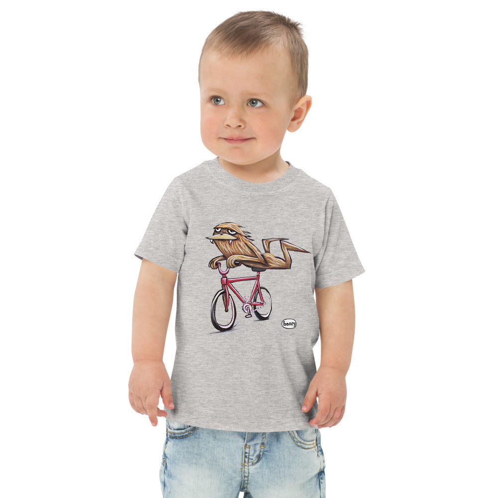 Sasquatch Riding a Bike | Toddler T-Shirt
