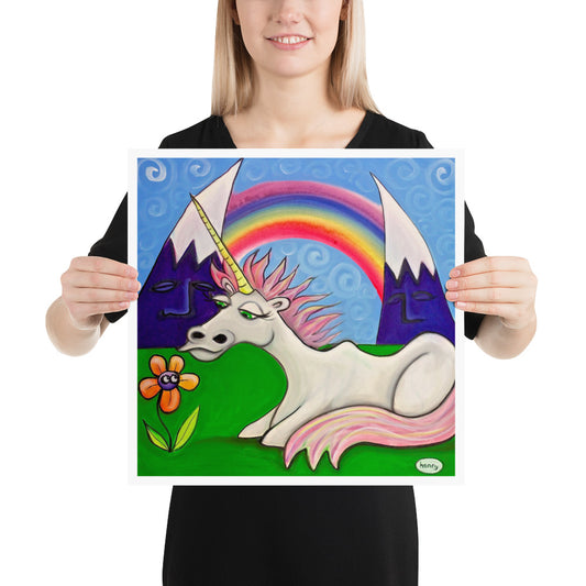 Unicorn Under the Rainbow - Henry Print - Art of Henry