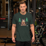 "Now" Bear | Unisex Heathered Green T-Shirt